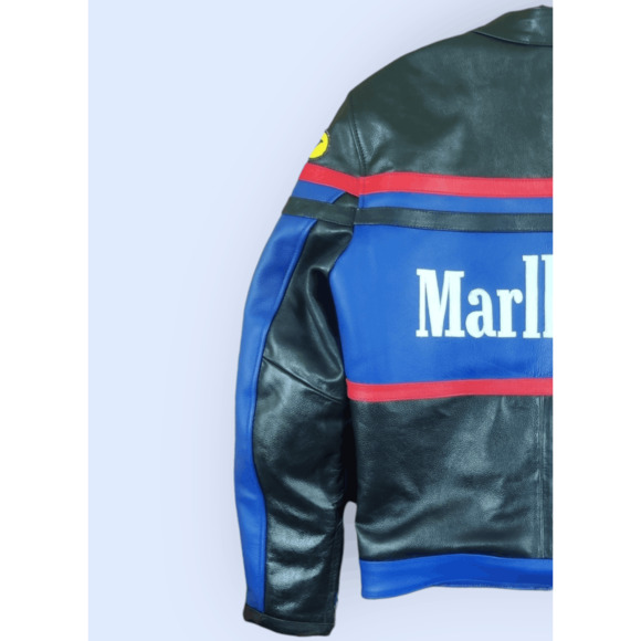 Vintage🔥 Marlboro Racing Leather Jacket - Picture 4 of 8